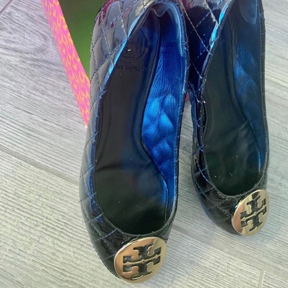 Tory Burch Quinn-Ballet Patent Flats Size 8 - Picture 2 of 4